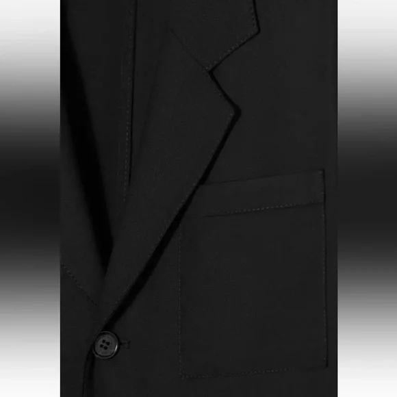 ZARA STEVEN MEISEL Shirt Dress Lightweight Coat Trench Jacket Black Size XS NWT - Picture 8 of 16